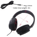 Guitar Amplifier Audio Mixer over Ear Headset Retractable Foldable Wired Stereo Headphone. 