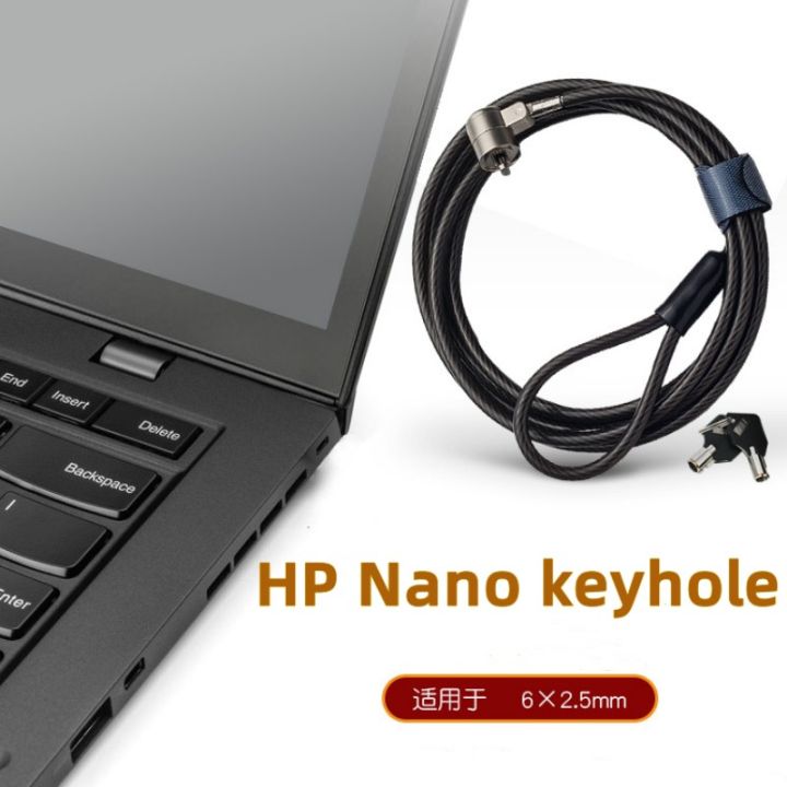 Mini Laptop Lock Cable For Lenovo ASUS HP HP Nano Hole Computer Lock 6* ...