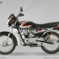 Bajaj Ct100 Black Bike Red Sticker Full Sticker Kit. 