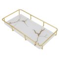 Countertop Tray Iron Glass Counter Organizer Modern Delicate Texture for Kitchen. 