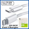20W Fast Charging Genuine USB Type-C to Lightning Data Sync Cable. 