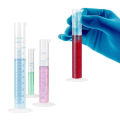 3X Measuring Cylinder Plastic Graduated Tube Tool for Lab(25Ml). 
