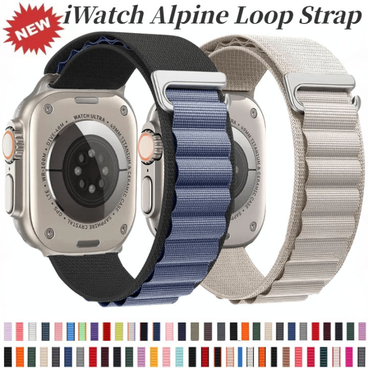 Alpine Loop Nylon Strap For Apple Watch Ultra 2 Belt 49mm 9 8 7 45mm 41mm Sports Bracelet iWatch 6 5 4 3 SE2 44mm 40mm 42mm Band