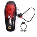 Electric Horn Cycling Bicycle Siren Bell 8 Sounds with LED Light Black/Blue/Red. 