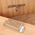 【FOOT SOFA】1xStainless Steel Door Close Latch Cupboard Cabinet Double Roller Catch Magnetic Cabinet Catches Furniture Hardware Accessories. 