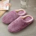 【WEJA】Unisex Fluffy Home Slippers Soft Lightweight Anti Slip Comfortable Indoor Slides for Autumn Winter. 