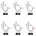 Poplikdfr 50pcs Fishing Hooks Beak Offset Circle Hook High Carbon Steel Barbed Long Shank Hooks With Box Package For CARP Saltwater Freshwater. 