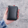 Fashion Mini ID Card Holder Wallet PU Leather Credit Card Holder Wallets Card Case Zipper Coin Purses Wallet. 