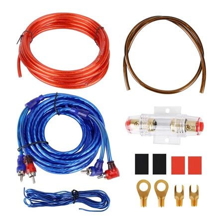 Amplifier%20Cable%20Set%20Connection%20Set%20Power%20Amplifier%20Cable%208GA%20Car%20Audio%20Wire%20Wiring%20Fuse%20Holder%20Fork%20Cable%20Lugs%20AGU%20Fuse%20-%20Image%202
