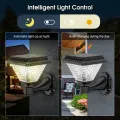 Outdoor Pillar Lights Solar Charging IP65 Waterproof Column Lamp Post Lights Courtyard Lamp Headlight Pillar Fence Post Garden lights For Courtyard Fence Column. 
