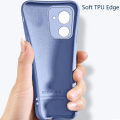 Sroof For Realme C33 Liquid Silicone Macaron Candy Color TPU Falling and shockproof Soft Phone Case Shell Protector Back Cover. 