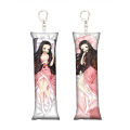 【HOT】 Anime Demon Slayer Kanroji Mitsuri Key Chain Cosplay Nezuko Rengoku Mini Dakimakura Pillow Case Hugging Body Keychain Gifts. 