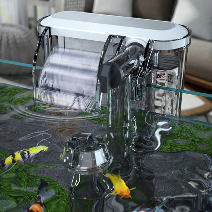 Migeet%20External%20Fish%20Tank%20Aquarium%20Filter%20Waterfall%20Suspension%20Hanging%20Filter%20Low%20Noise%20Filtration%20Aeration%20Adjustable%20Flow%20Rate%20with%20Surface%20Skimmer%20-%20Image%205