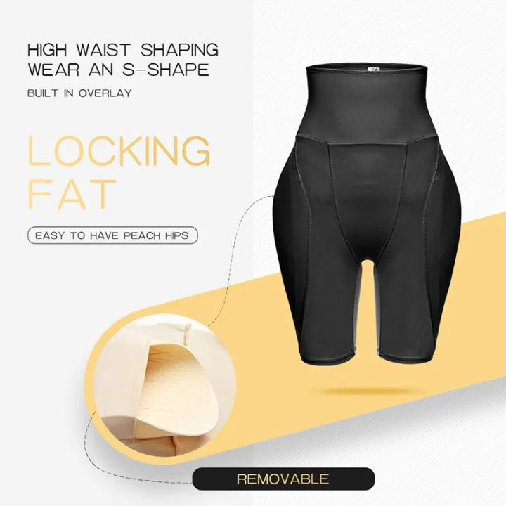 Women%20Shapewear%20Padded%20Underwear%20Waist%20Slimmer%20Butt%20Lifter%20Control%20Panties%20Hip%20Enhancer%20Mid%20Thigh%20Shorts%20sexy%20Modeling%20Seamless%20-%20Image%207