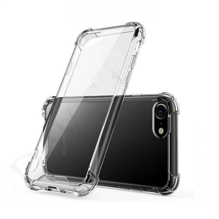 Shockproof Transparent Silicon Case with Protective Smart Phone Back Cover for iP 5 / 6 / 6s / 7 / 8 / Plus / X XS XR 11 12 13 Pro Max SE 2020
