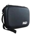 WD Original Shockproof Hard Drive Carrying Case - EVA Protective Travel Pouch for Western Digital My Passport External HDD - Black. 