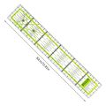IMZAY 1PCS Acrylic Patchwork Aligned Ruler Transparent Student Drawing Ruler Office Measuring Supplies Tailor Sewing Tools. 