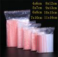 100PCS Plastic PE Transparent Self-sealing Bag Thickened Sealed Bag Thickness 0.05MM 8Size Home Packaging Accessories. 
