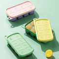 1Pc 8 Cell Food Grade Silicone Mold Ice Grid With Lid Ice Case Tray Making Mold MLK. 