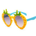 Durable Children sunglasses Comfortable Retro Lightweight Cartoon strawberry glasses Lovely UV protection Boys Girls tide eyeglasses for Outdoor activities Beach vacations Summer fashion Kids'. 