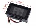 Waterproof Battery Capacity Indicator Meter 12V 24V 36V 48V 60V Dual Display Voltmeter. 