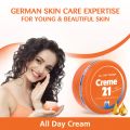 Creme 21 All Day Moisturizer Cream-Dry Skin, Goodness Of 5 Moisturizers, Vit E & B5 Enriched, For Hands, Face & Body, Women & Men, 250 Ml NUZ. 