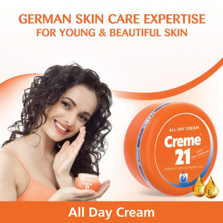 Creme%2021%20All%20Day%20Moisturizer%20Cream-Dry%20Skin,%20Goodness%20Of%205%20Moisturizers,%20Vit%20E%20&%20B5%20Enriched,%20For%20Hands,%20Face%20&%20Body,%20Women%20&%20Men,%20250%20Ml%20NUZ%20-%20Image%202