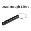 JDXHLAU 20 Pack Aluminum Whistle, Sports Whistle, Emergency Survival Whistles with Key Chain,Black. 