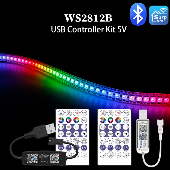 Led Mini Dreamcolor Controller WS2812B DC5V LED Strip Wiifi Bluetooth Music USB Controller Kit 30/60 ...