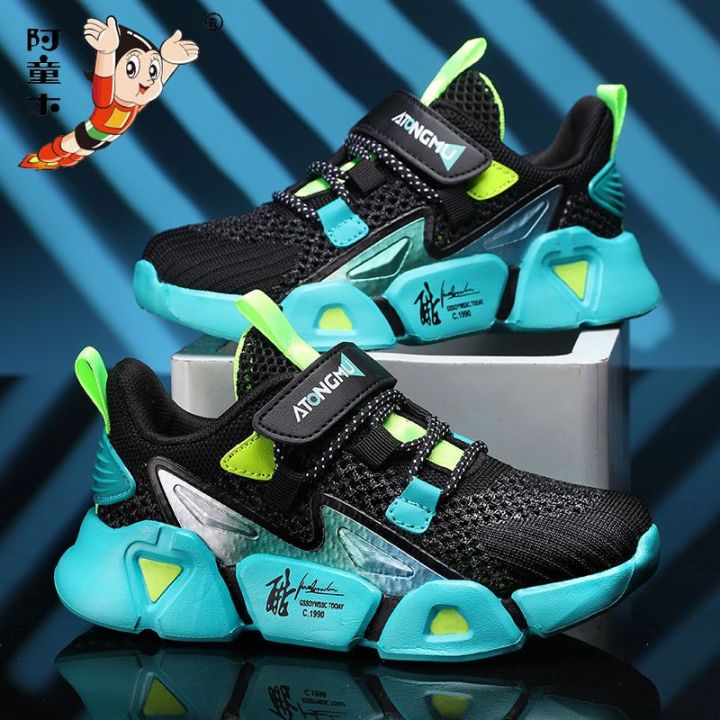 Astro%20Boy%20Shoes%20Summer%20New%20Breathable%20Mesh%20Sneakers%20Boys%20Middle%20and%20Big%20Children%20Hollow%20out%20Single%20Mesh%20Running%20Shoes%20-%20Image%204