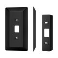 Wall Plate Come with L35�/R35 � Wedge Compatible With Eufy Video Doorbell 2K Resolution (Wired) Eufy Video Doorbell HD 1080p-Grade Resolution Plastic Material Adjustment Mounting Wall Plate Wedge Kit. 