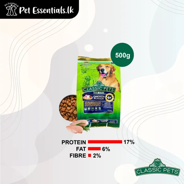 Classic Pets Adult Dog Dry Food chicken 500g