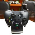 Dual Game Controller Charger Dock Stand Holder Base For Xbox Slim X Controller Black. 