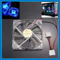 Transparent Cooling Fan PC Computer Case Brushless Cooling Fan 80mm 8025S DC 12V 4Pin Cooler. 