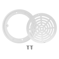 8Inch Pool Main Drain Cover the Top Grate Bottom Mounting Plates White Replacement Pool Drain Cover Pool Outlet Cover. 
