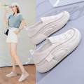 Women's Casual Shoes Platform Shoes Athletic Shoes Nonslip Slip on fashion Shoes Leisure Sneakers for Biking Outdoor Jogging Holiday , Beige , 38. 
