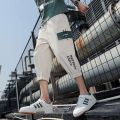 Cropped Pants Men's Summer ThininsTrendy Teen All-Matching and Handsome Workwear Shorts Versatile Casual Breeches. 