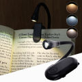 USB Rechargeable Portable 3 Color Reading Light Book Lamp For Reading. 