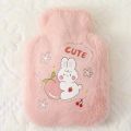 500ML Hot Water Bag Plush Cartoon Kawaii Bear Rabbit Animal Pattern Hot Water Bottle Hand Feet Warmer Winter. 