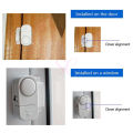 Door Window 90dB Wireless Magnetic Sensor Security Alarm with 3 x 1.5V LR44 Button Batteries. 
