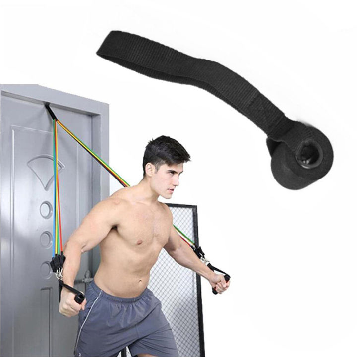 ZIME 1xHot Training Exercise New Pilates Latex Tube Elastic Band Resistance Bands Over Door Anchor Home Fitness Daraz.lk