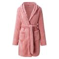 Winter Robe Ladies Dressing Gown Fluffy Bathrobe Hooded Bathrobe Pyjamas Women Bathrobe Winter Pyjamas. 