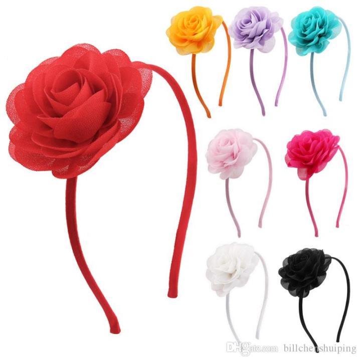 Artificial Rose Flower Hair Band