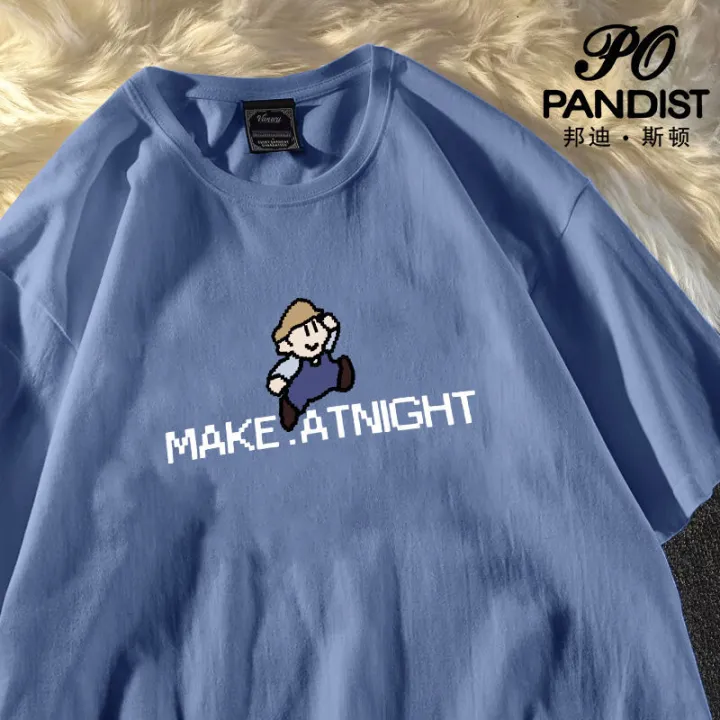 PANDIST%20American%20Fashion%20Brand%20Cotton%20Short%20Sleeve%20T%20T-shirt%20Men%20and%20Women%20Loose%202024%20New%20Simple%20White%20t%20T-shirt%20Fashion%20-%20Image%207