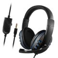3.5mm Wired Gaming Headphones Over Ear Game Headset Noise Canceling Earphone with Microphone Volume Control. 