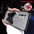 For Samsung Galaxy A02 A11 A20s A20 A30 M02 M11 Back Cover with Cute Butterfly Stand Luxury Slim Gradient Plating Glitter Girls Phone Case Clear Soft Silicone Protective Cases Pouch. 