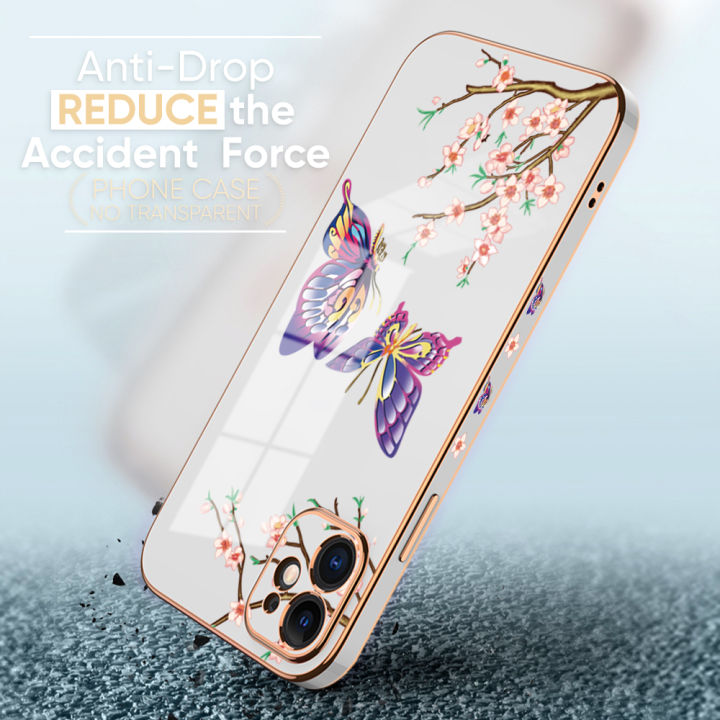 Jizetin%20(Free%20Lanyard)%20OPPO%20A53%202020%20/%20A33%202020%20Back%20Cover%20Peach%20Blossom%20and%20Butterfly%20Luxury%206D%20Plating%20Case%20Side%20Pattern%20Soft%20Silicone%20Square%20Mobile%20Phone%20Cases%20-%20Image%209