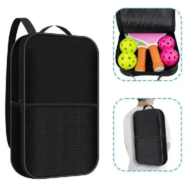 Paddle Racket Backpack Storage Bag Portable Pickle Racket Bag Backpack Pickleball Paddle Bag ...