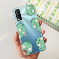 For Vivo V2027 Case Silicone Soft TPU Phone Cover For Vivo Y11s Y12s Case Cartoon Bumper For Vivo Y20 Y20i V2028 Clear Bumper. 