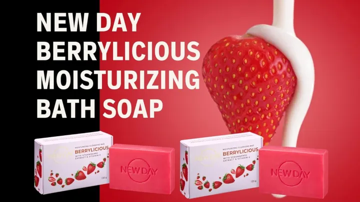 NEW%20DAY%20Berrylicious%20Moisturizing%20Soaps%20For%20Bath%20%7C%20Bath%20Soap%20Infused%20With%20Strawberry%20Extracts,%20&%20Vitamin%20E%20%7C%20Bathing%20Soap%20For%20Moisturizing%20&%20Cleansing,%20125g%20per%20Soap,%203%20QTY(FROM%20INDIA)NUZ%20-%20Image%203